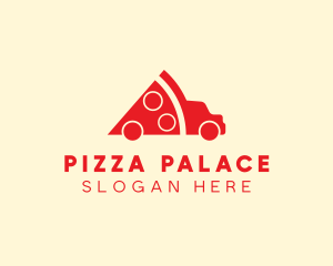 Pizza Food Truck Delivery logo design