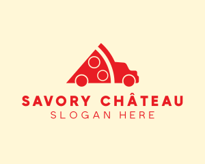 Pizza Food Truck Delivery logo design