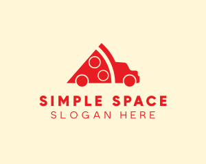 Pizza Food Truck Delivery logo design