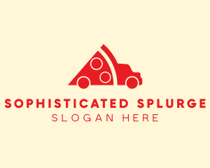 Pizza Food Truck Delivery logo design