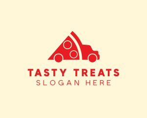 Pizza Food Truck Delivery logo design