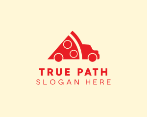 Pizza Food Truck Delivery logo design