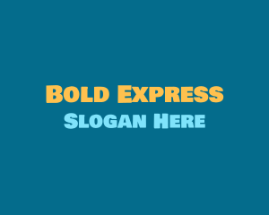 Friendly Bold Text logo design
