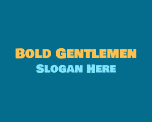 Friendly Bold Text logo design