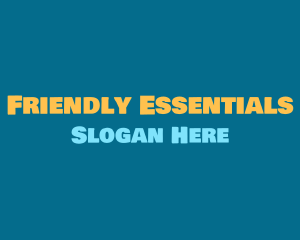 Friendly Bold Text logo