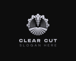 Mechanical Laser Gear logo design