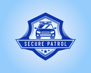 Police Car Shield logo design