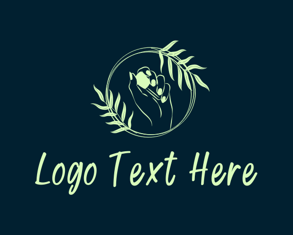 Hand Massage logo example 3