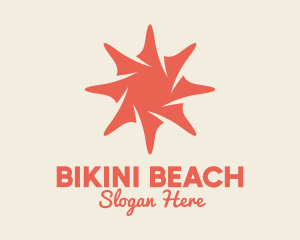 Pink Sea Shell Star  logo design