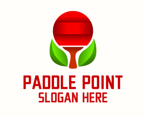 Table Tennis Racket logo design