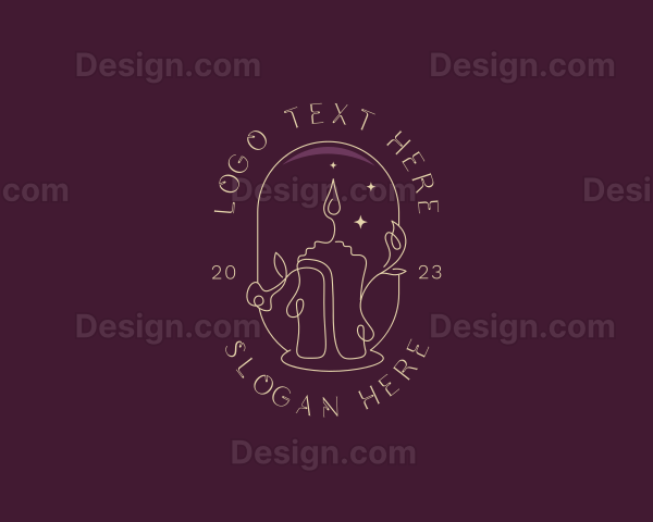 Candle Light Floral Logo