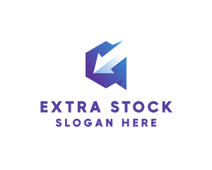 Stock Market Arrow logo design