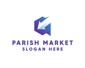 Stock Market Arrow logo design