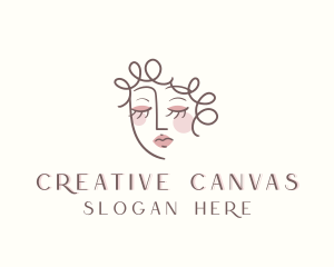 Creative Woman Makeup logo design