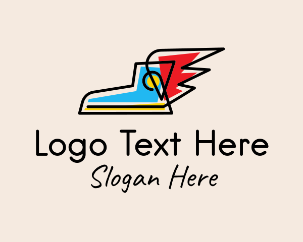Canvas Shoe logo example 2