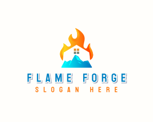 Fire Ice Residence logo design