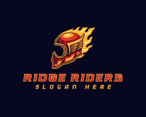 Motorcycle Wing Helmet logo design