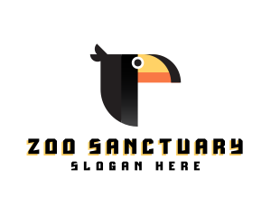 Toucan Bird Beak logo design