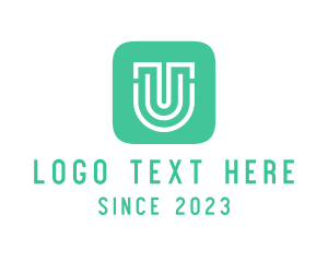  Letter U App Icon logo
