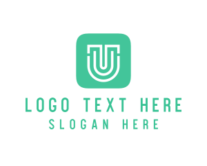  Letter U App Icon logo