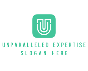  Letter U App Icon logo design