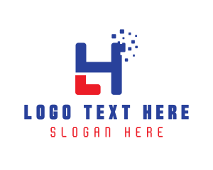 Pixel Tech Letter LH logo