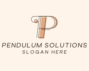 Business Boutique Letter P  logo design