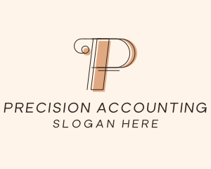 Business Boutique Letter P  logo design