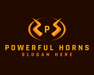 Lightning Horn Electrical logo design