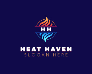 Hot Cold HVAC logo