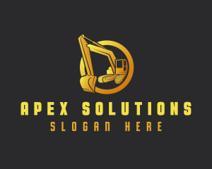 Industrial Excavator Contractor logo design