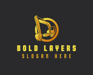 Industrial Excavator Contractor logo design