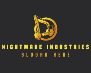 Industrial Excavator Contractor logo design