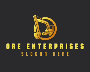 Industrial Excavator Contractor logo design