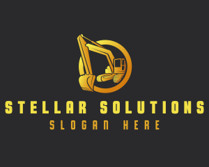 Industrial Excavator Contractor logo design