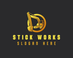 Industrial Excavator Contractor logo design