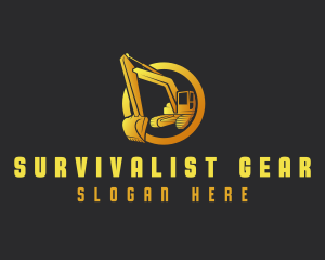 Industrial Excavator Contractor logo design