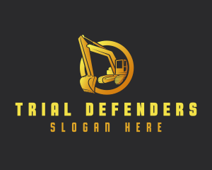 Industrial Excavator Contractor logo design