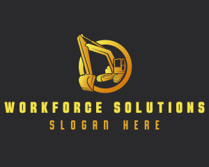 Industrial Excavator Contractor logo design