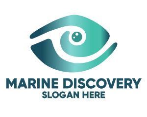 Abstract Marine Eye  logo design