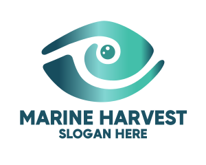 Abstract Marine Eye  logo design