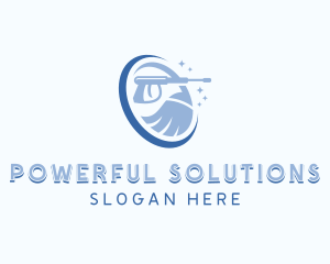 Power Washer Janitorial logo design