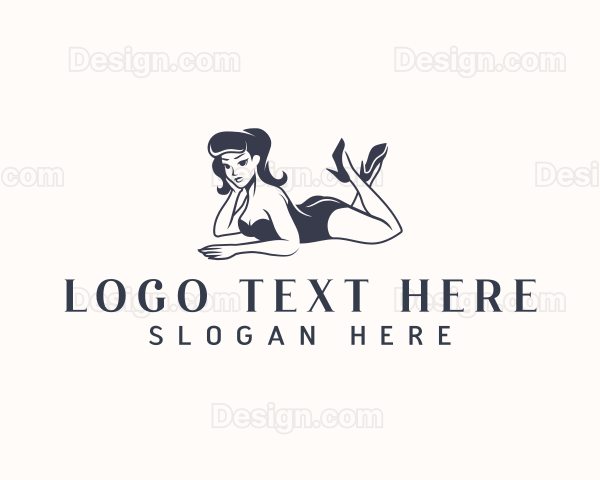 Sexy Pinup Lady Logo