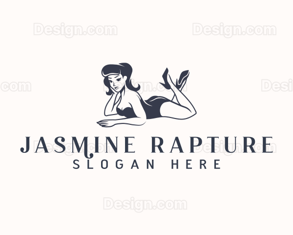 Sexy Pinup Lady Logo