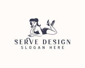 Sexy Pinup Lady Logo