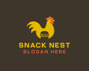 Chicken Hamburger Restaurant logo design