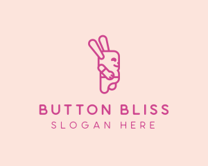 Pink Chubby Bunny logo design