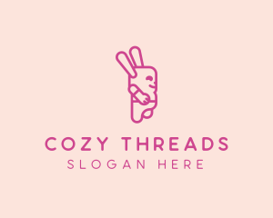 Pink Chubby Bunny logo design