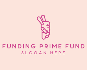 Pink Chubby Bunny logo design