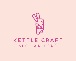 Pink Chubby Bunny logo design